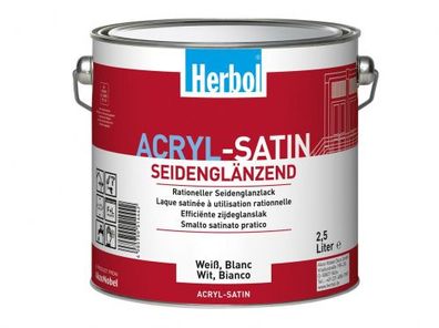 Herbol Acryl Satin weiss 2,5l