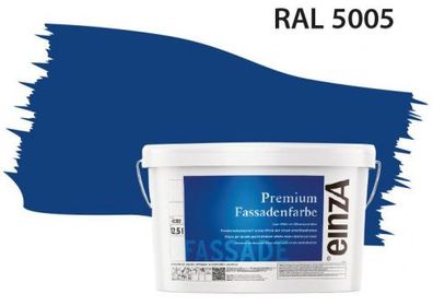 Fassadenfarbe Signalblau RAL 5005