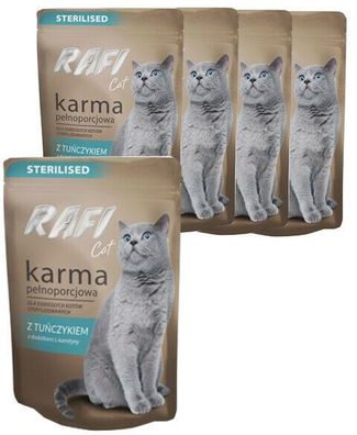 36x100g RAFI CAT PATE Nassfutter Katzenfutter Frischebeutel sterilisiert