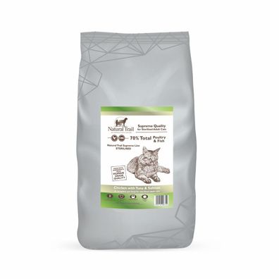 Natural TRAIL Cat Supreme Sterilised Poultry & Fish 70% 300 g