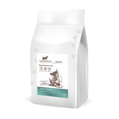 10kg Natural TRAIL Insects Monoprotein Hundefutter Insekten Protein