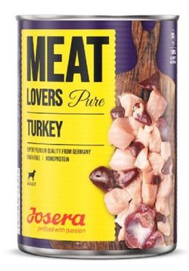 400g Josera Meat Lovers Pure TURKEY Truthahn Monoprotein Hundefutter Dose