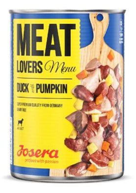 6x 400g Josera Meat Lovers Pure DUCK & Pumpkin Ente Monoprotein Hundefutter Dose