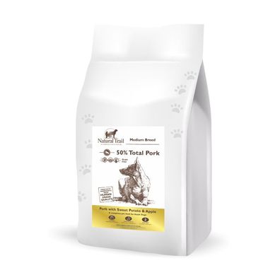 Natural TRAIL Dog Hund GF Pork Sweet Potato & Apple 12kg