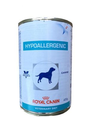 12x400g Royal Canin Hypoallergenic Veterinary Diet Nassfutter Hundefutter Dose