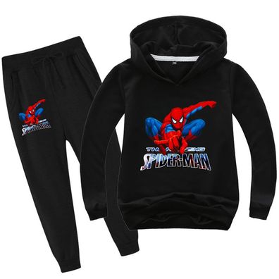 2er Set Junge Marvel Spider-man Hoody Anzug Kinder Pullover Sweatshirts