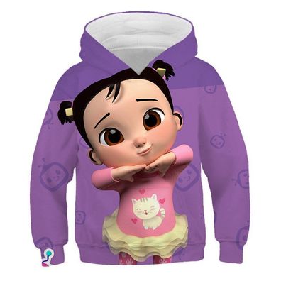 Junge Mädchen CoComelon 3D Druck Hoody Anime Kinder Pullover Tide Sweatshirts