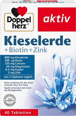 Doppelherz Kieselerde + Zink + Biotin 1x40 Tabletten