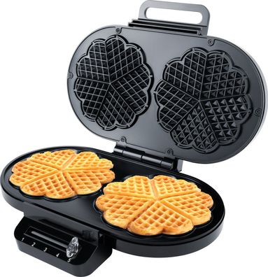 Steba WE 2 - Waffeleisen - 2x5 Herzwaffeln - Stufenlose Temperaturreglung