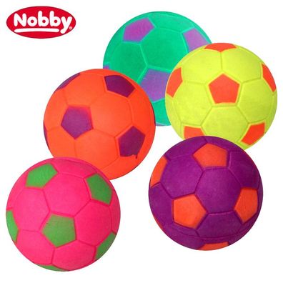 Nobby Moosgummi Fußball - 5,5 cm - Hundespiel Wurfspiel Ball Spielzeug Gummiball