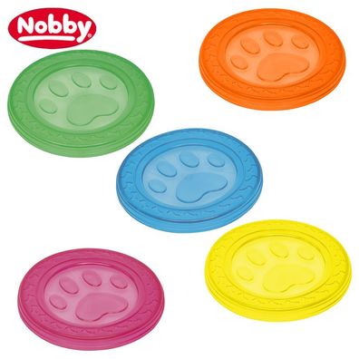 Nobby TPR Fly-Disc PAW Wurfscheibe - 22 cm - Frisbee Hundespiel Apportierspiel