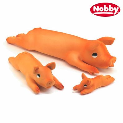 Nobby Hundespielzeug Schwein - Latex Tierfigur - Spiel für Hund - quitscht
