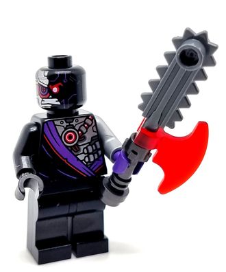 LEGO Ninjago Figur Bösewicht Nindroid mit Säge - Axt