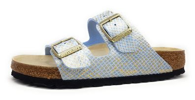 Birkenstock Arizona BS Damenschuhe Hausschuhe Pantolette Blau Freizeit