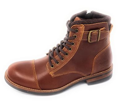 Dockers Herrenschuhe Schnürstiefel Braun Freizeit