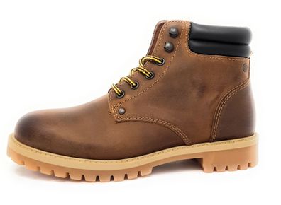 Jack & Jones Boot Herrenschuhe Schnürstiefel Braun Freizeit