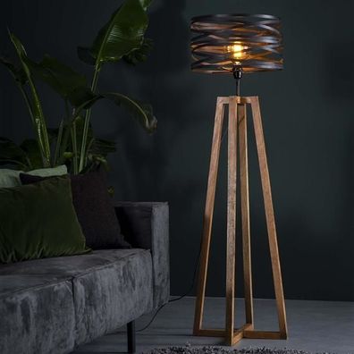 Twist Stehlampe Industrial Holz