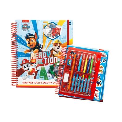 Paw Patrol - Malbuch mit Schablone und Aufklebern Stifte Aufkleber Kinder malen