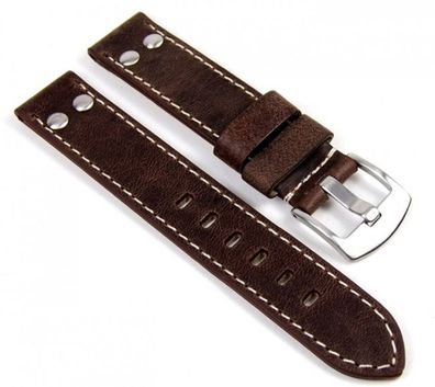 Ersatzband Uhrarmband Lederband Braun 19229S