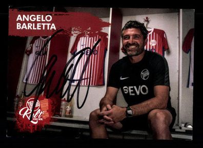 Angelo Barletta Autogrammkarte Kickers Offenbach 2020-21 Original Signiert