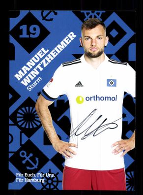 Manuel Wintzheimer Autogrammkarte Hamburger SV 2021-22 Original Signiert