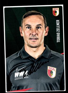 Tobias Zellner Autogrammkarte FC Augsburg 2020-21 Original Signiert