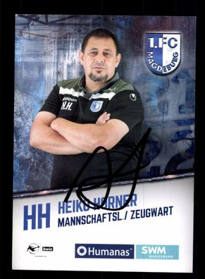 Heiko Horner Autogrammkarte 1 FC Magdeburg 2021-22 Original Signiert