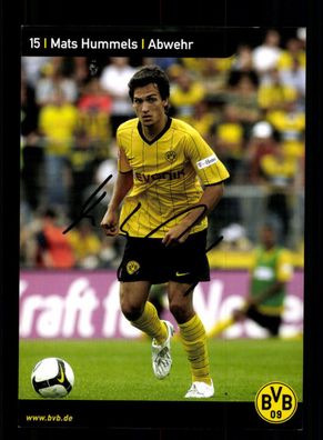 Mats Hummels Autogrammkarte Borussia Dortmund 2008-09 Original Signiert