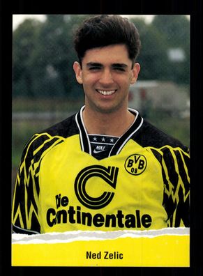 Ned Zelic Krone Autogrammkarte Borussia Dortmund 1994-95 ohne Unterschrift