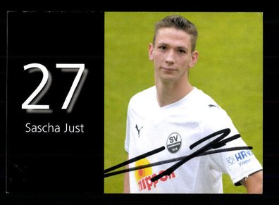 Sascha Just Autogrammkarte SV Sandhausen 2009-10 Original Signiert + 2