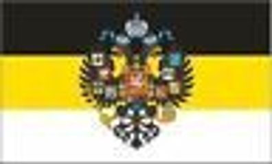 Aufkleber Fahne Flagge Russland Romanov mit Adler in verschiedene Größen