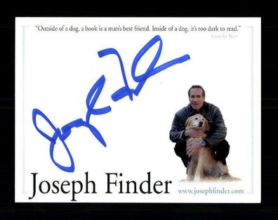 Joseph Finder Schriftsteller USA Original Signiert ## BC 191382