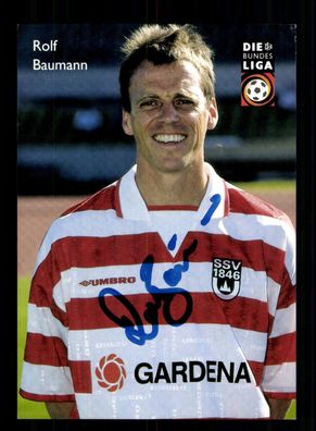 Rolf Baumann Autogrammkarte SSV Ulm 1998-99 Original Signiert + 2