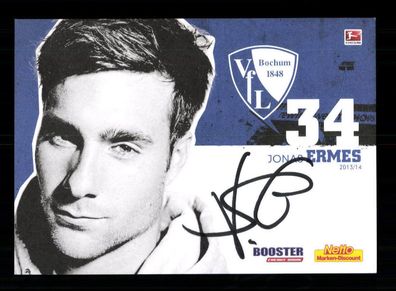 Jonas Ermes Autogrammkarte VfL Bochum 2013-14 Original Signiert