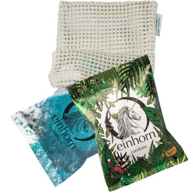 Einhorn Kondomsack aus Biobaumwolle