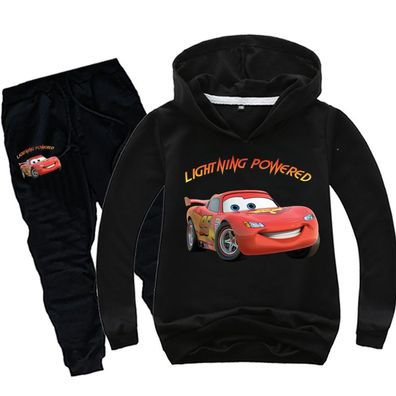 2er Cars Lightning Hoody Set McQueen Hoodie Anzug Junge Mädchen Kinder Pullover Hose