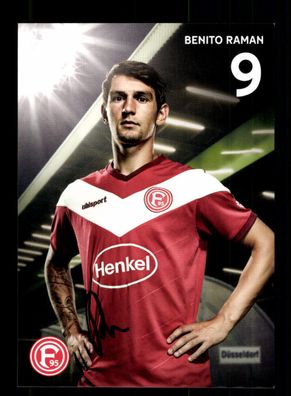 Benito Raman Autogrammkarte Fortuna Düsseldorf 2018-19 Original Signiert