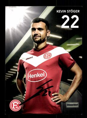 Kevin Stöger Autogrammkarte Fortuna Düsseldorf 2018-19 Original Signiert