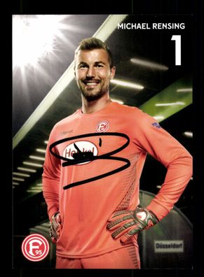Michael Rensing Autogrammkarte Fortuna Düsseldorf 2018-19 Original Signiert