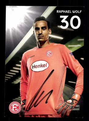 Raphael Wolf Autogrammkarte Fortuna Düsseldorf 2018-19 Original Signiert