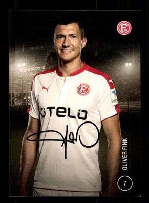 Oliver Fink Autogrammkarte Fortuna Düsseldorf 2016-17 Original Signiert