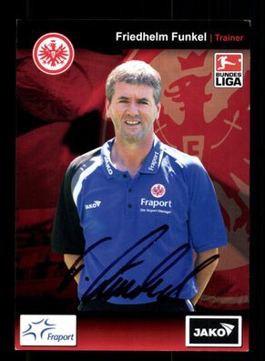 Friedhelm Funkel Autogrammkarte Eintracht Frankfurt 2007-08 Original Signiert