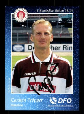 Carsten Pröpper Autogrammkarte FC St. Pauli 1995-96 Original Signiert