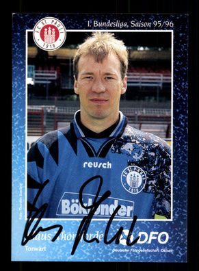 Klaus Thomforde Autogrammkarte FC St. Pauli 1995-96 Original Signiert
