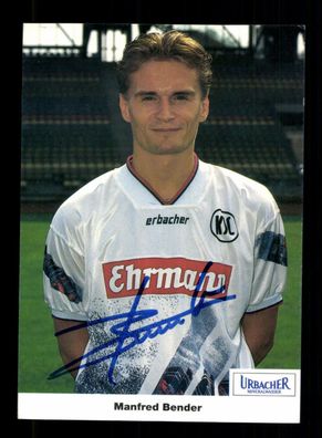 Manfred Bender Autogrammkarte Karlsruher SC 1994-95 Original Signiert