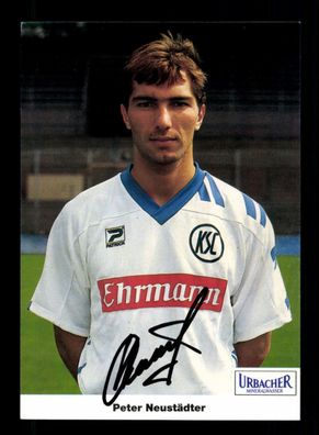 Peter Neustädter Autogrammkarte Karlsruher SC 1993-94 Original Signiert