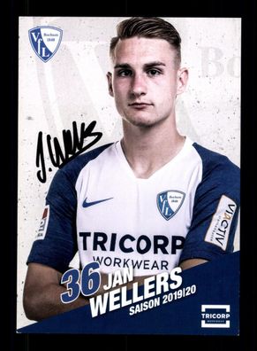 Jan Wellers Autogrammkarte VfL Bochum 2019-20 Original Signiert
