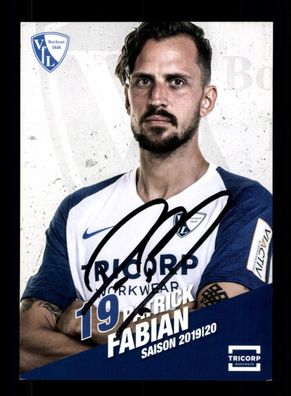Patrick Fabian Autogrammkarte VfL Bochum 2019-20 Original Signiert