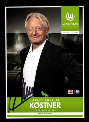 Lorenz Günther Köster Autogrammkarte VfL Wolfsburg 2012-13 Original Signiert