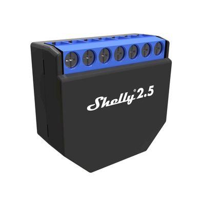 Shelly 2.5 Dual-Schaltaktor mit Leistungsmessung